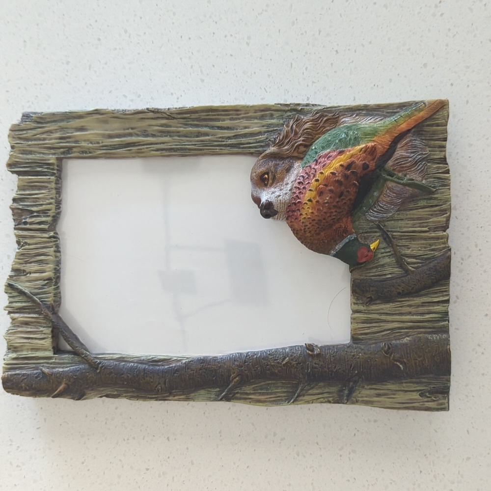 Ceramic Outdoor/hunting dog picture frame